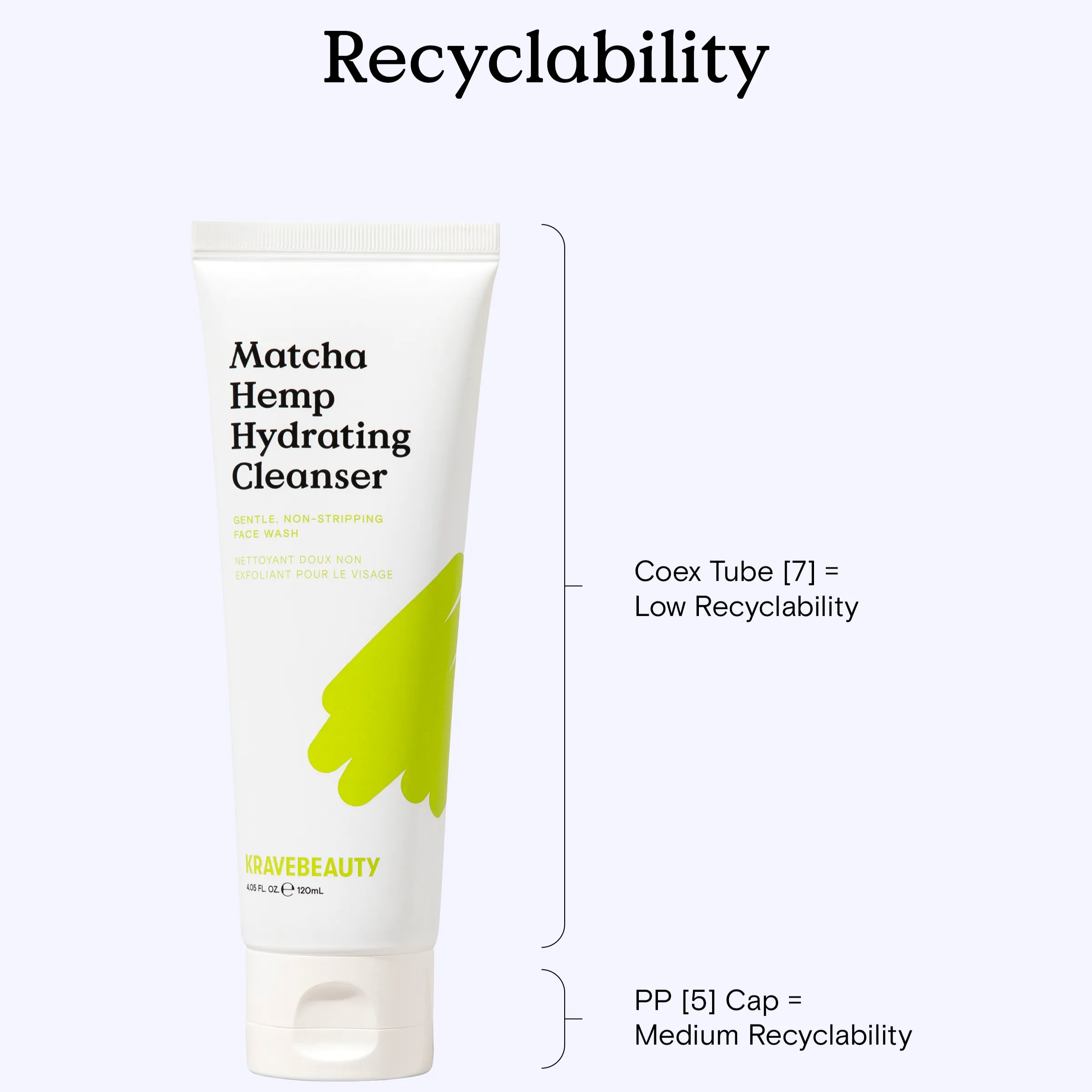 Krave Beauty Matcha Heartleaf Hydrating Cleanser 120ml