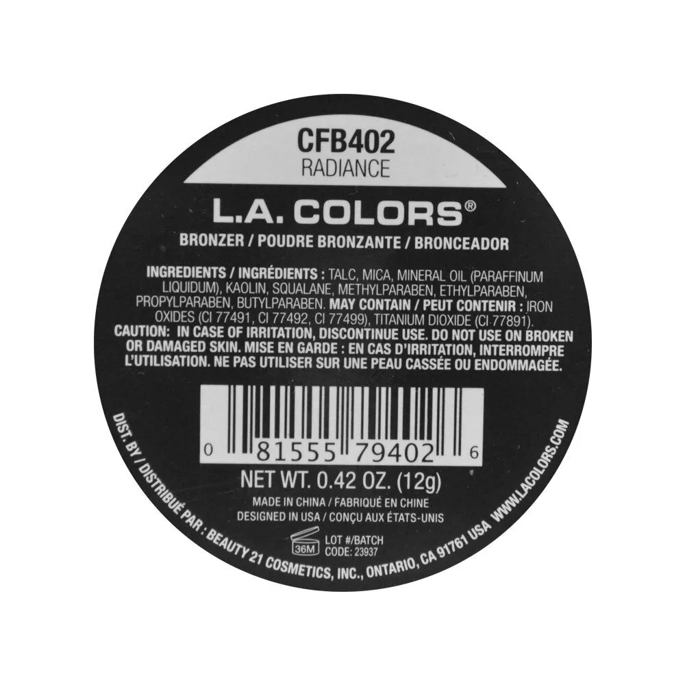 LA Colors Bronzer Radiance 12g