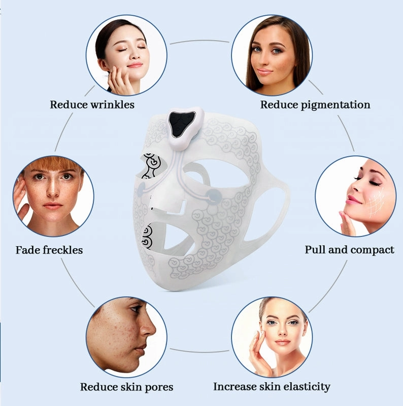 Latex Facial Mask Beauty Mask Massager