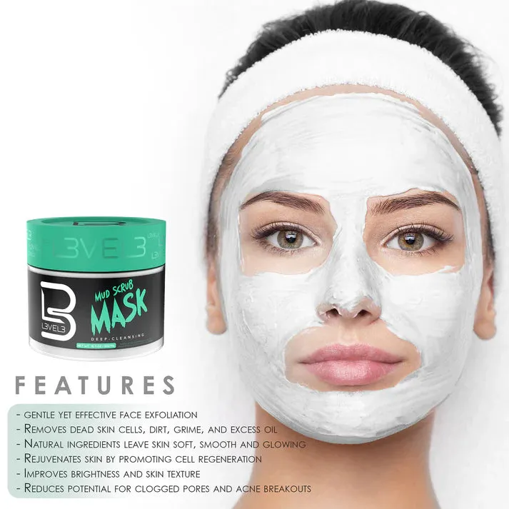 Level3 Deep-Cleansing Mud Scrub Mask - 16.9 oz