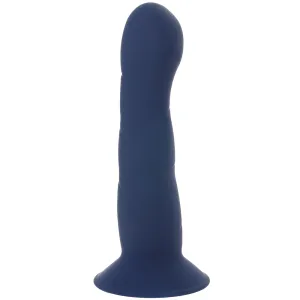 Marin 8 Inch Posable Silicone Dildo in Blue