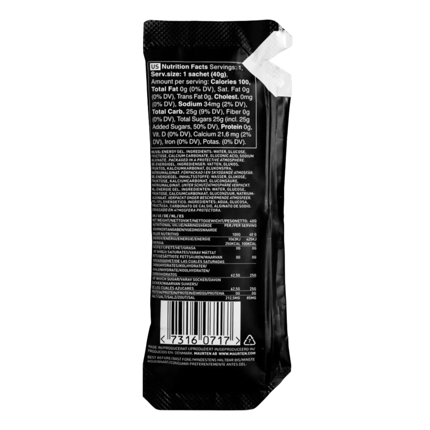 Maurten Gel 100 Non-Caffeinated Energy Gel
