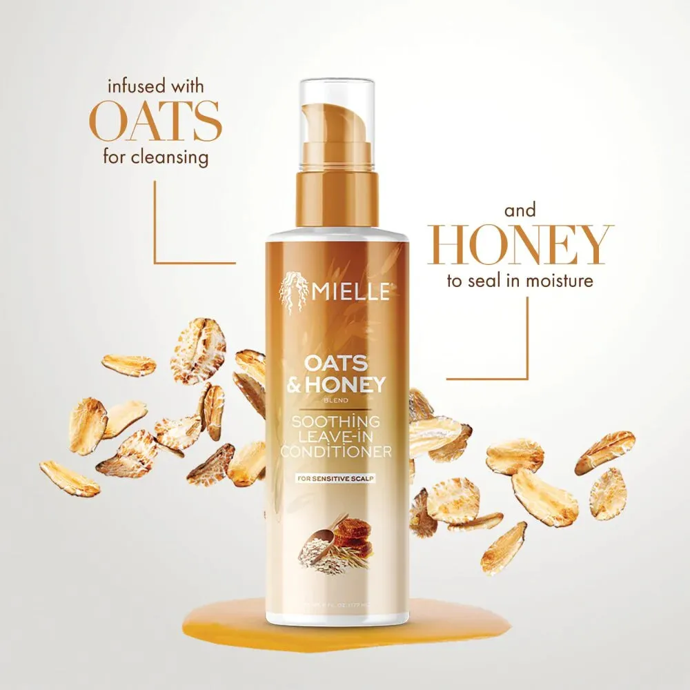 Mielle Oats & Honey Soothing Leave-In Conditioner- Sensitive Scalp - 6 oz