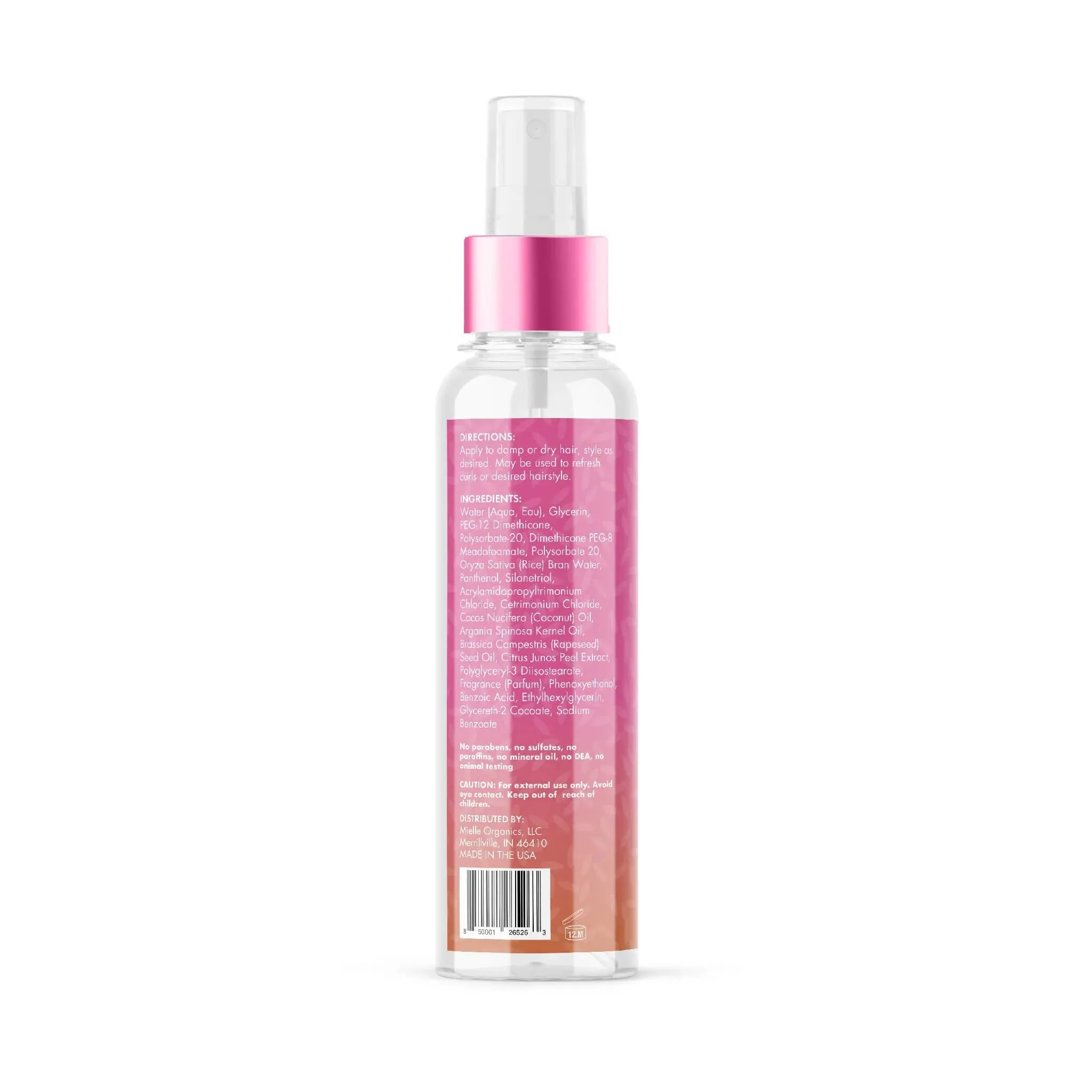 Mielle Organics Rice Water Collection Length Retention Daily Shine Mist - 4 oz