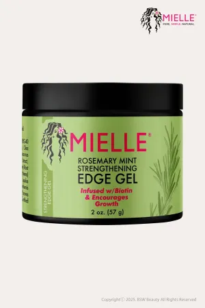 MIELLE ROSEMARY MINT STRENGTHENING EDGE GEL INFUSED W/ BIOTIN & ENCOURAGES GROWTH 2oz
