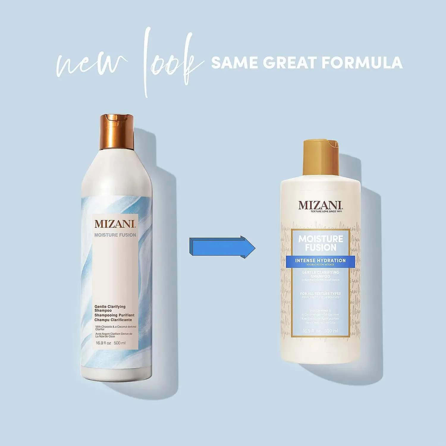 Mizani Moisture Fusion Intense Hydration Gentle Clarifying Shampoo- 16.9 oz