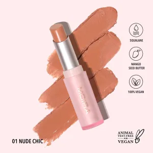 MOIRA - BALM TEXTURE   LIP SHINE- SIGNATURE LIPSTICK -
