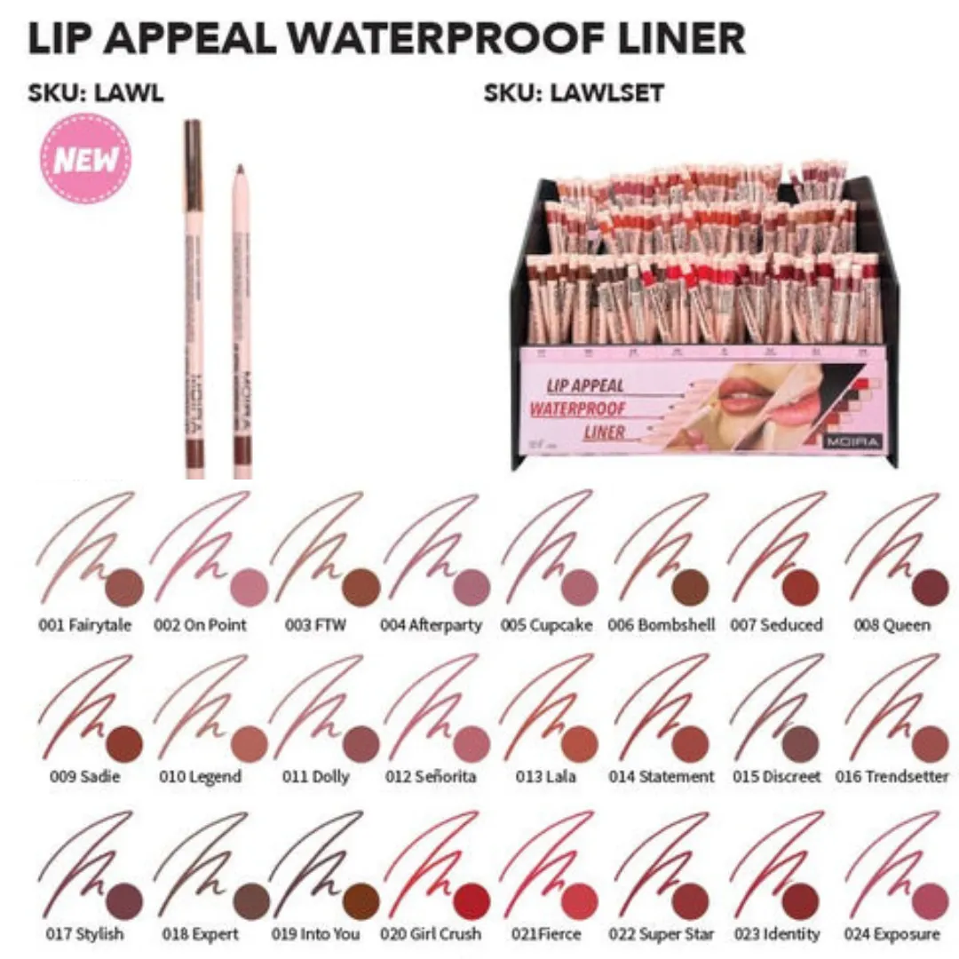 MOIRA - LIP APPEAL WATERPROOF LINER