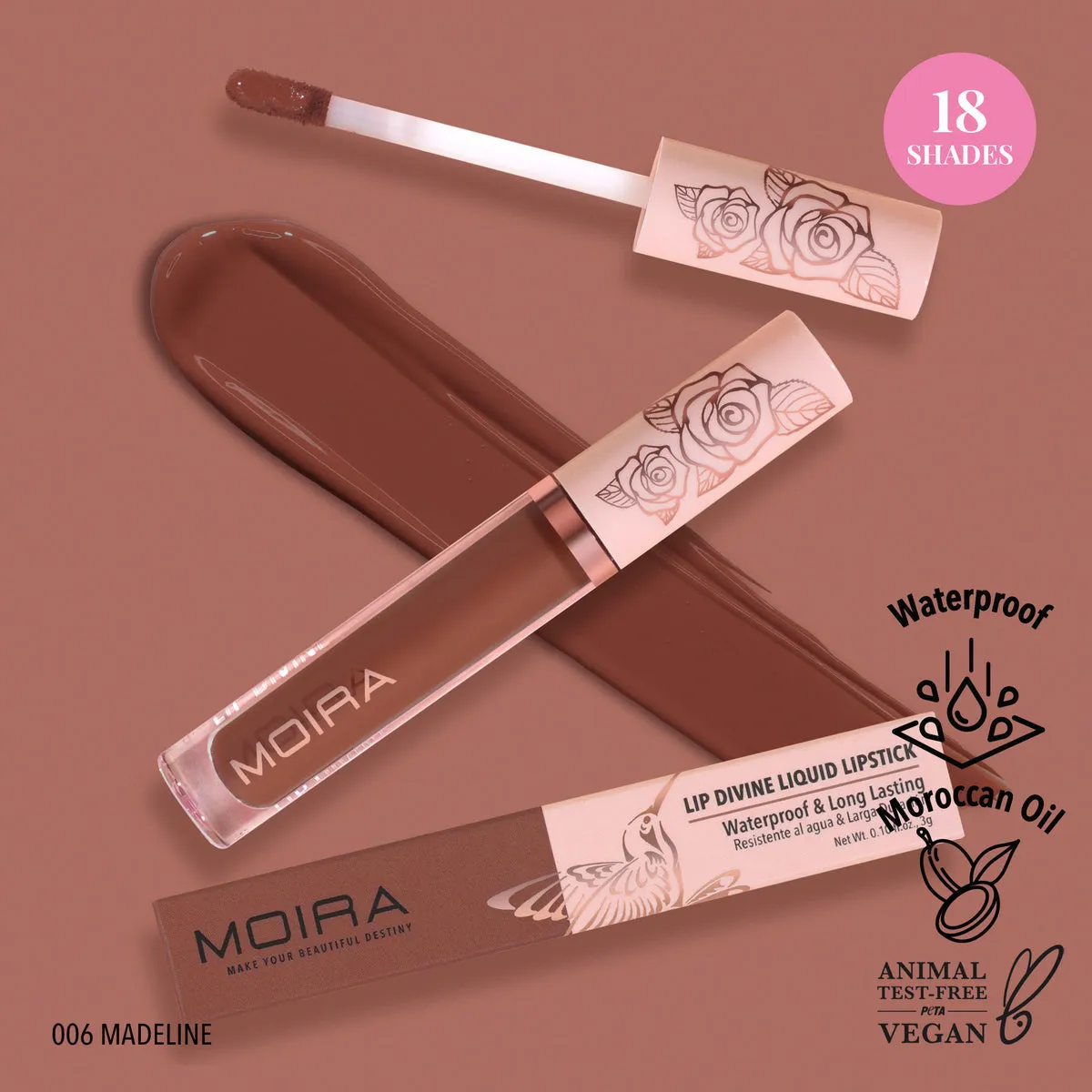 MOIRA - LIP DIVINE LIQUID LIPSTICK (NEW SHADES)