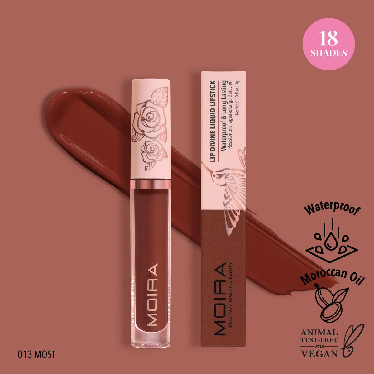 MOIRA - LIP DIVINE LIQUID LIPSTICK (NEW SHADES)