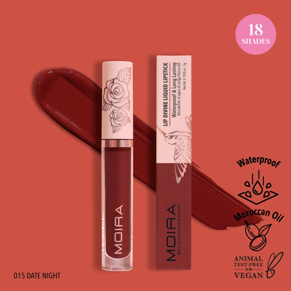MOIRA - LIP DIVINE LIQUID LIPSTICK (NEW SHADES)