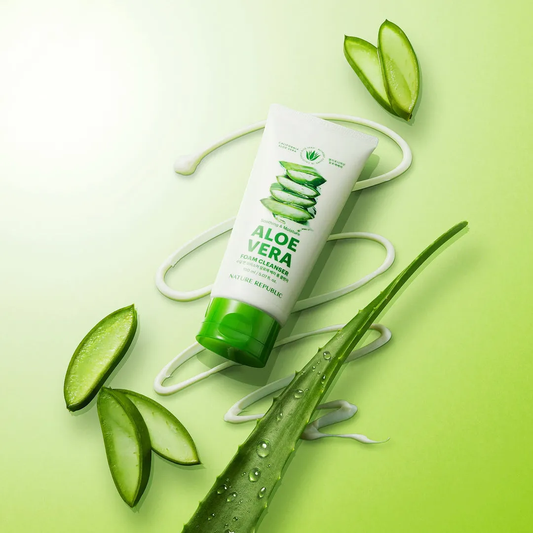 Nature Republic Soothing & Moisture Aloe Vera Foam Cleanser