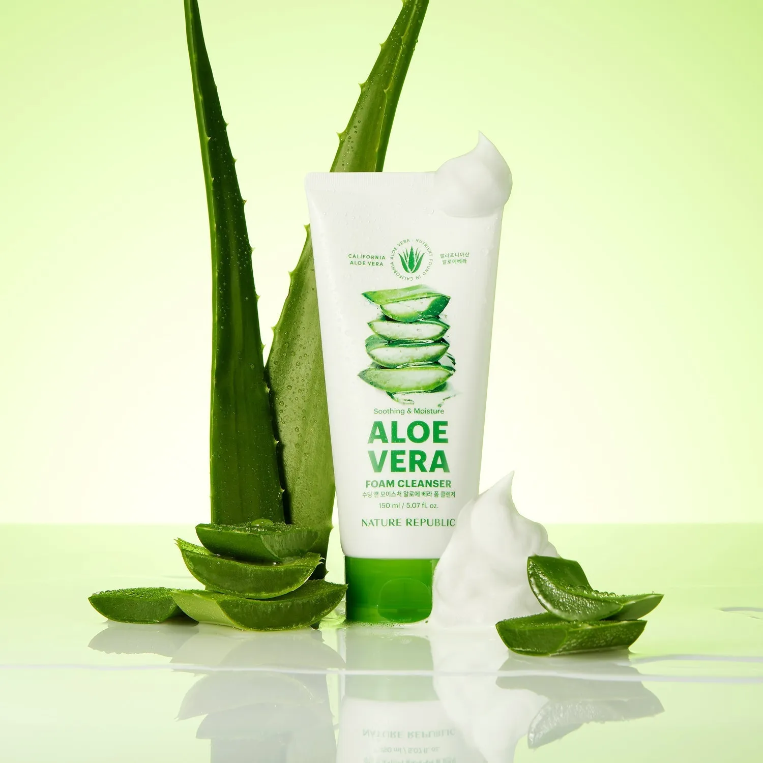 Nature Republic Soothing & Moisture Aloe Vera Foam Cleanser