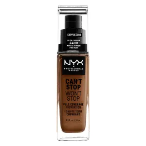 NYX Can't Stop Won't Stop Full Coverage Foundation Cappucino 30ml