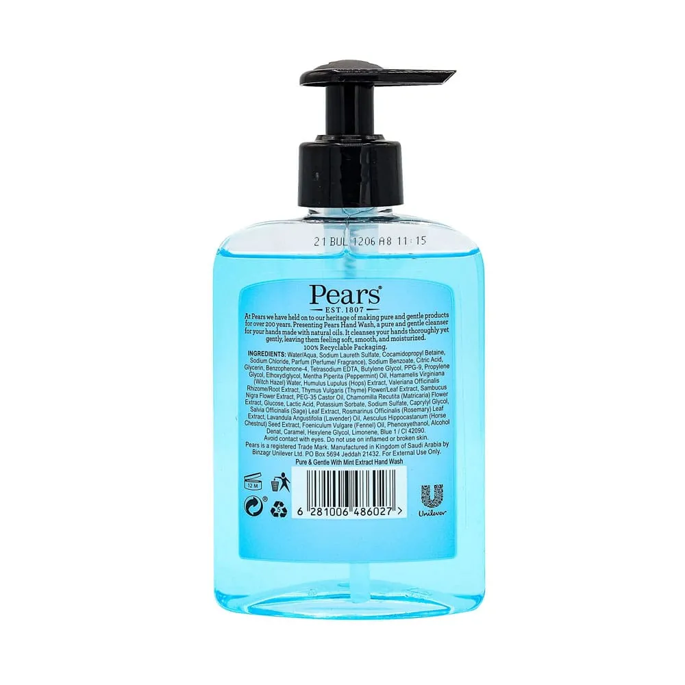 Pears Hand Wash With Mint Extract 250ml