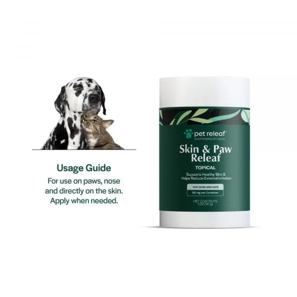 Pet Releaf Skin & Paw Releaf Topical for Dogs & Cats