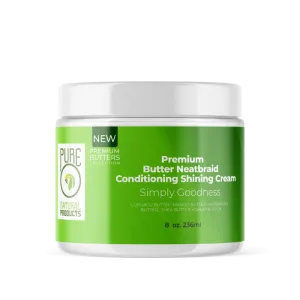 PureO Natural 5 Butter Neatbraid Conditioning Shining Cream - 8 oz