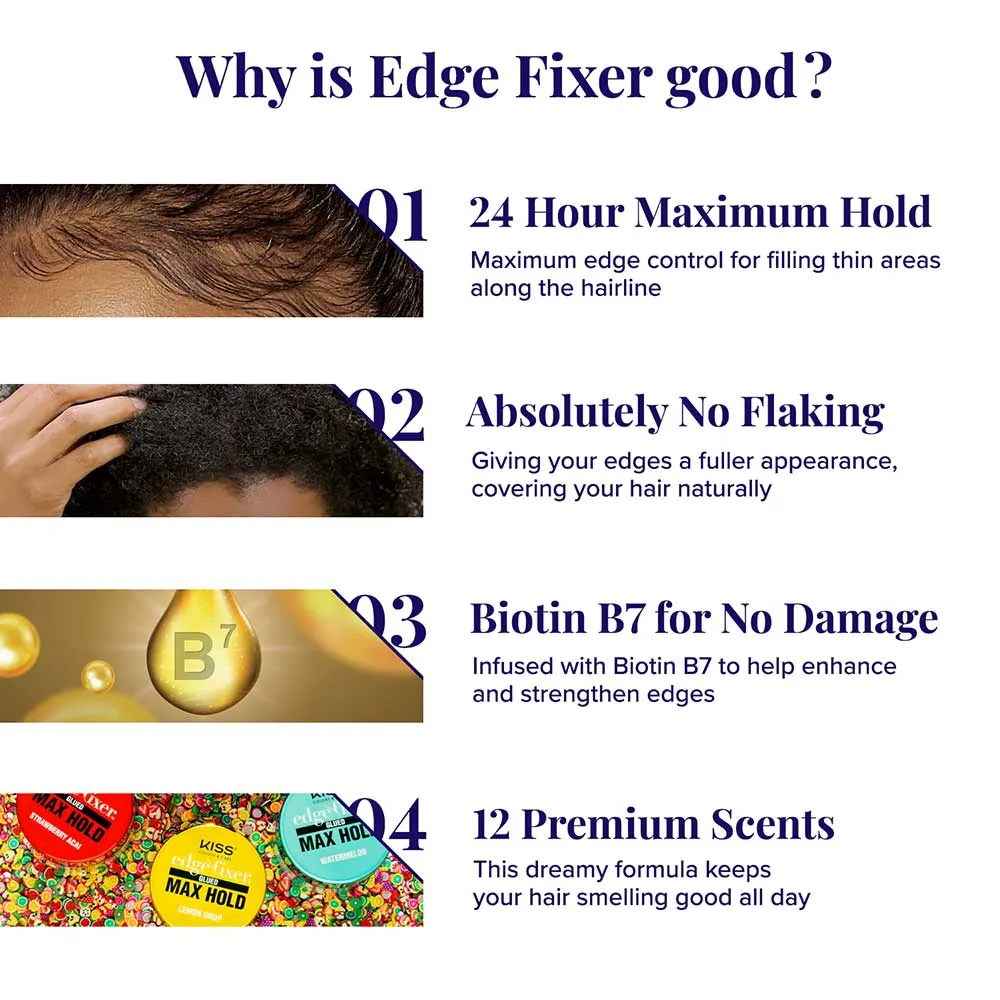 Red by Kiss Edge Fixer - 30 ml - Choose Scent