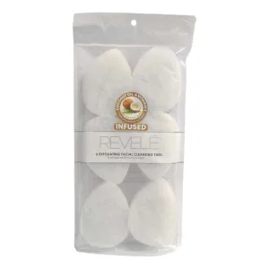 Revele Exfoliating Facial Cleansing Pads Essential Oil Infused 6pk Assorted