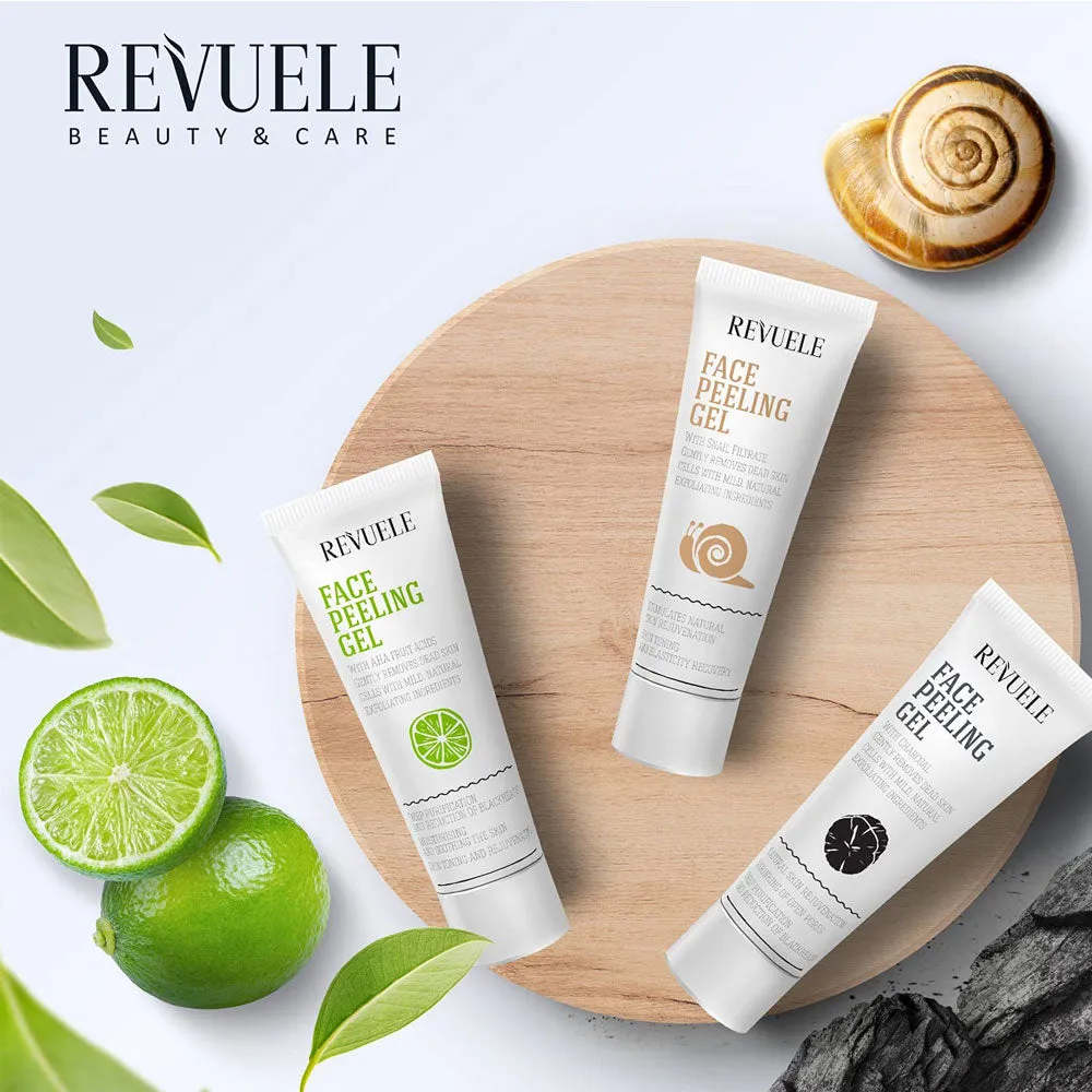Revuele Face Peeling Gel With Charcoal Powder 80ml