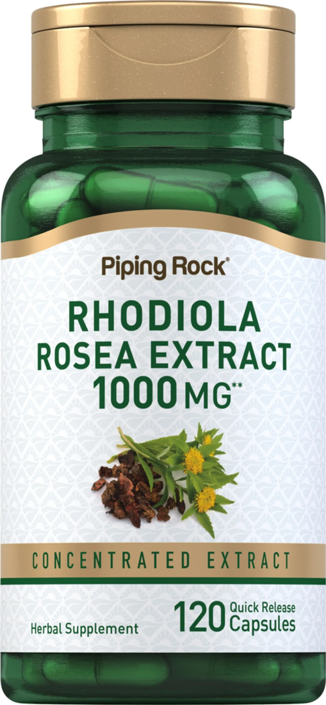 Rhodiola Rosea, 1000 mg, 120 Quick Release Capsules