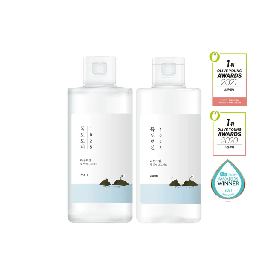Round Lab 1025 Dokdo Toner   Lotion Duo (200ml 200ml)