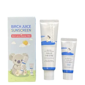 Round Lab Set 1 Birch juice Sunscreen 50ml   Birch Juice Cleanser 20ml