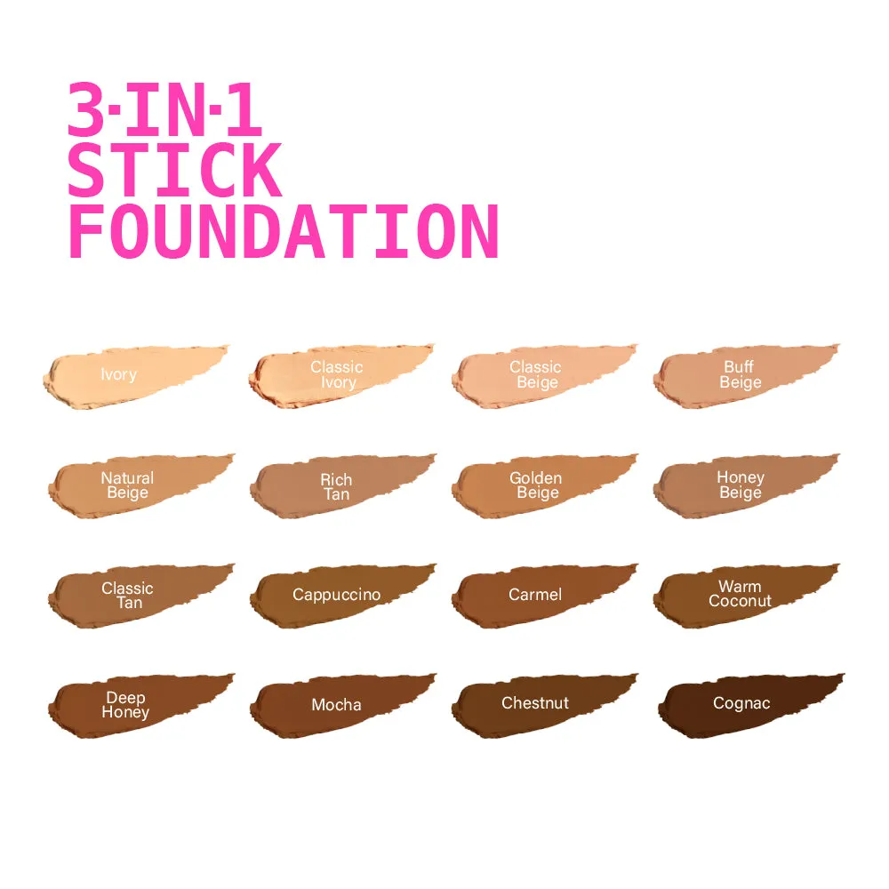 Ruby Kisses 3-in-1 Stick Foundation - Choose Your Shade