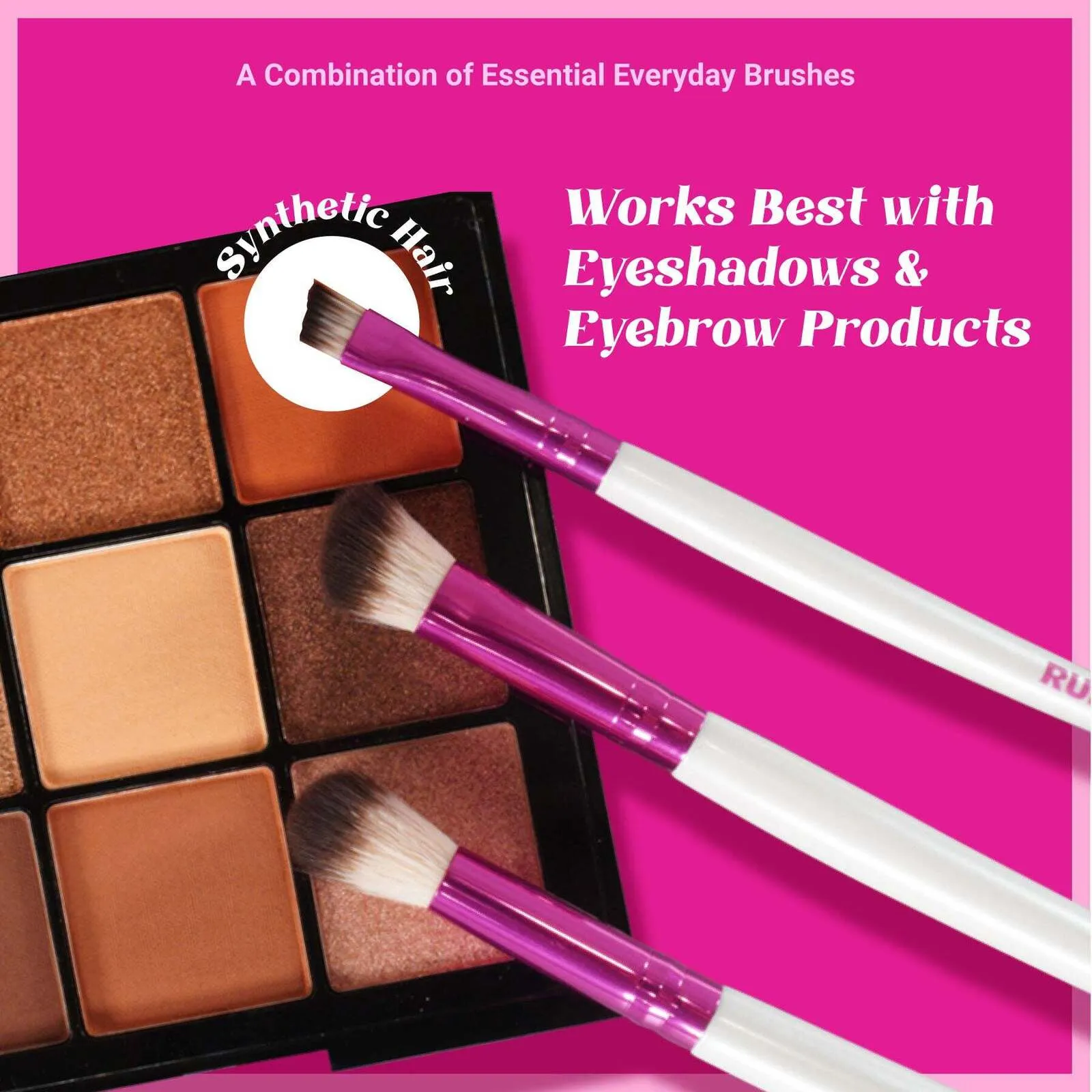 Ruby Kisses Eye Makeup Brush Set - Red by Kiss