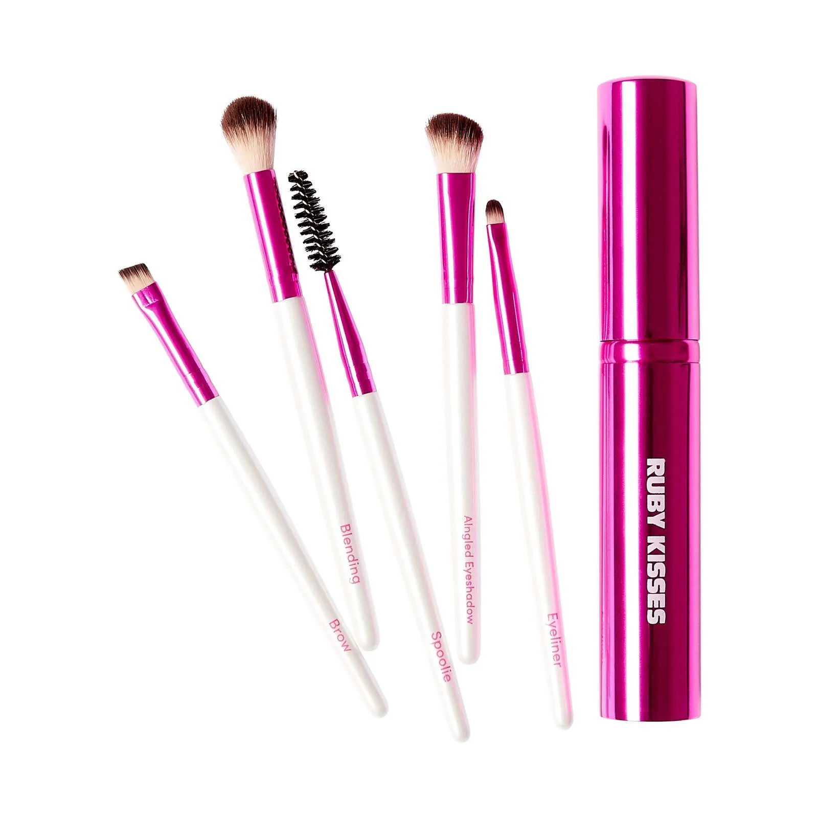 Ruby Kisses Eye Makeup Brush Set - Red by Kiss