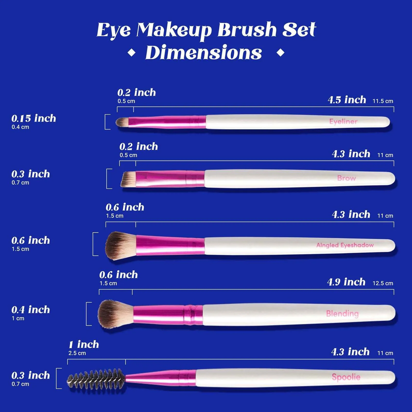 Ruby Kisses Eye Makeup Brush Set - Red by Kiss