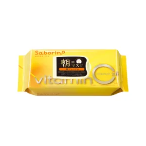 Saborino Morning Facial Sheet Mask Premium Vitamin C 30 Sheets