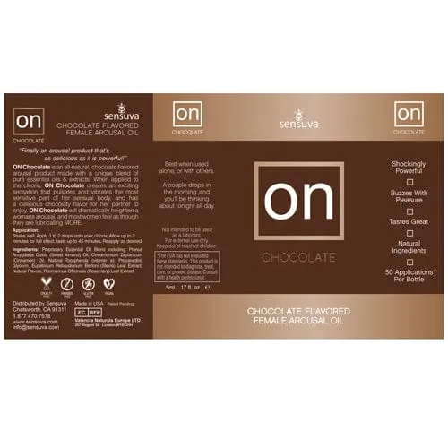 Sensuva - ON Flavored Female Arousal Oil (Chocolate)
