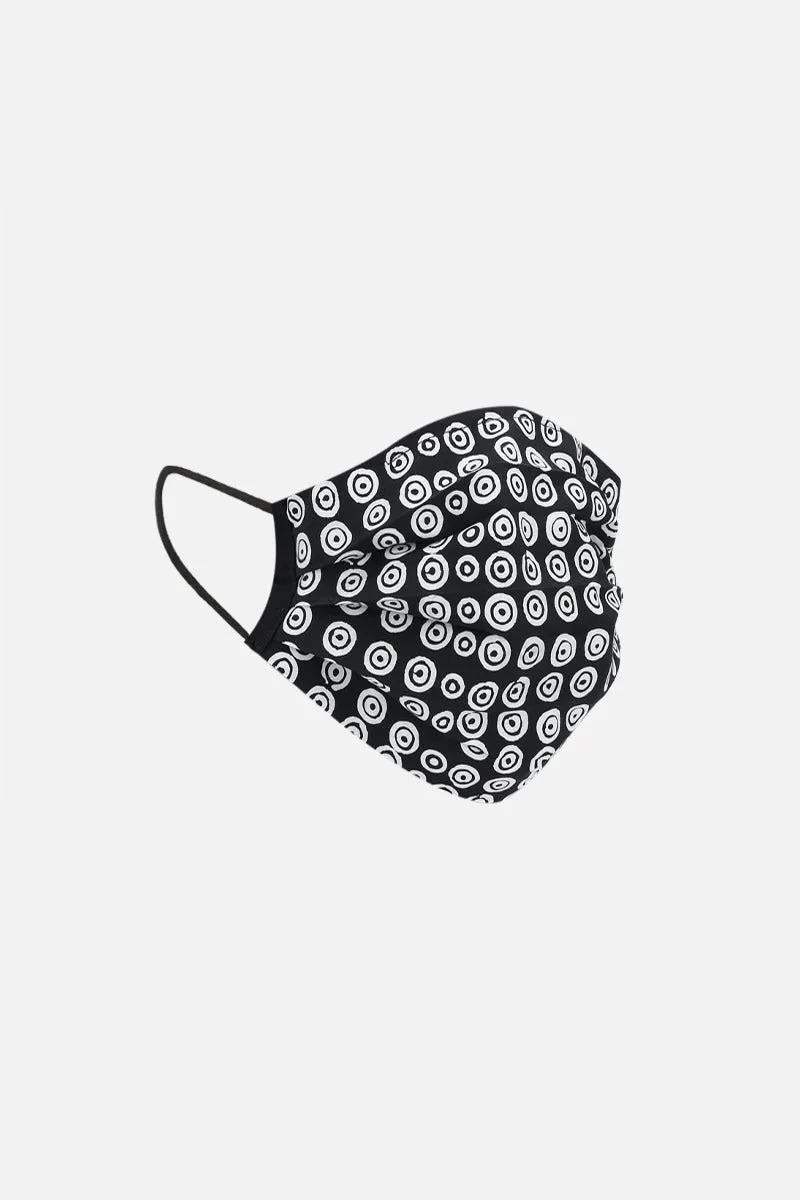 signature circle print fabric fasce mask
