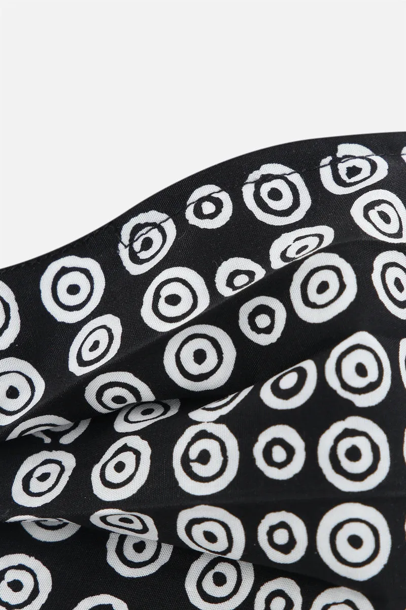 signature circle print fabric fasce mask