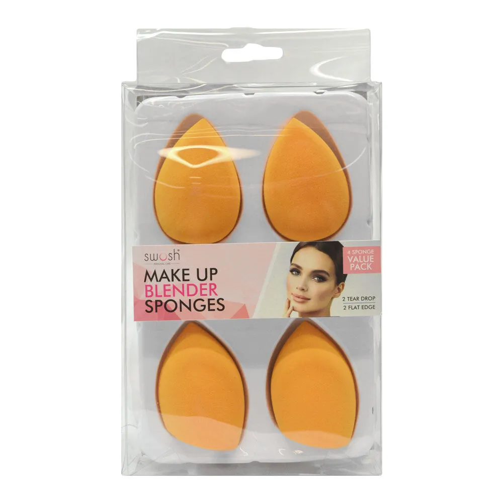 Swosh Make up Blender Sponges 4pk Orange
