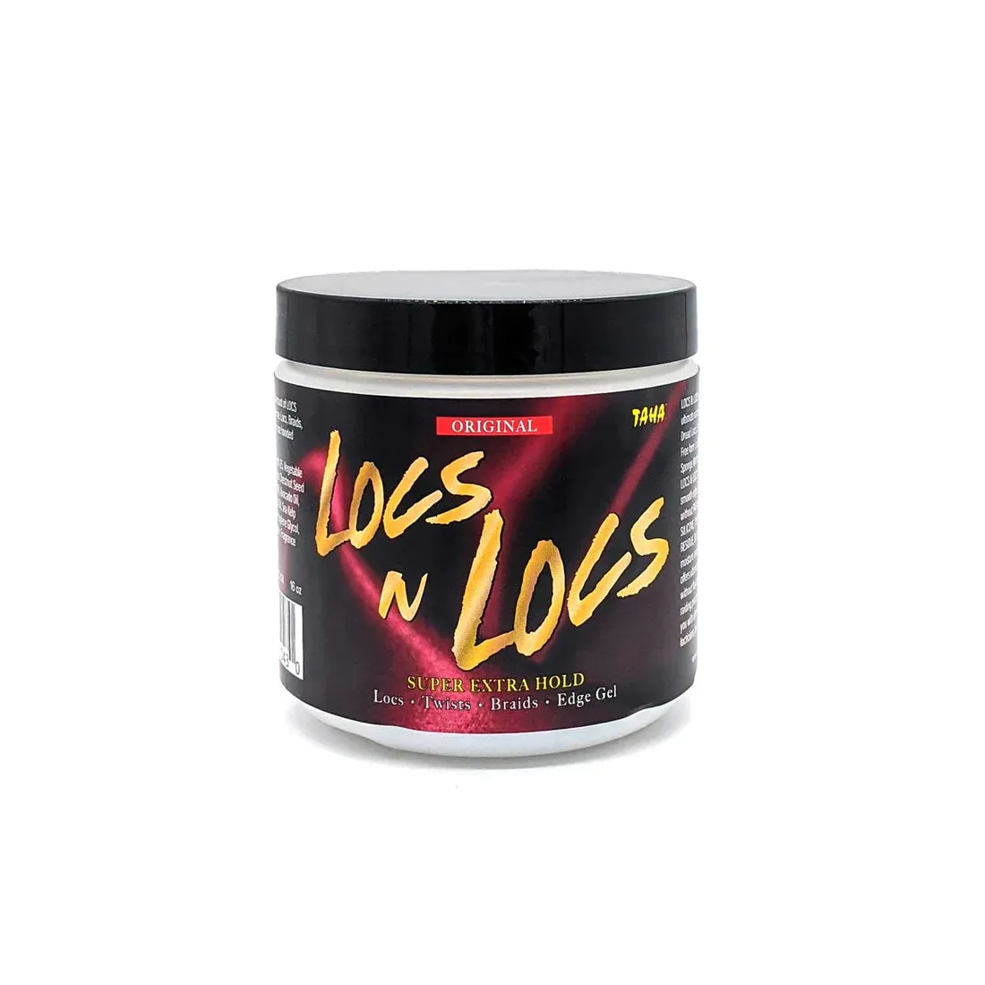 Taha Locs N Locs 5X's Super Extra hold for Locs Twists. Braids & Edge Gel - 16 oz