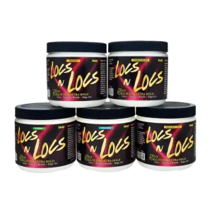 Taha Locs N Locs 5X's Super Extra hold for Locs Twists. Braids & Edge Gel - 16 oz
