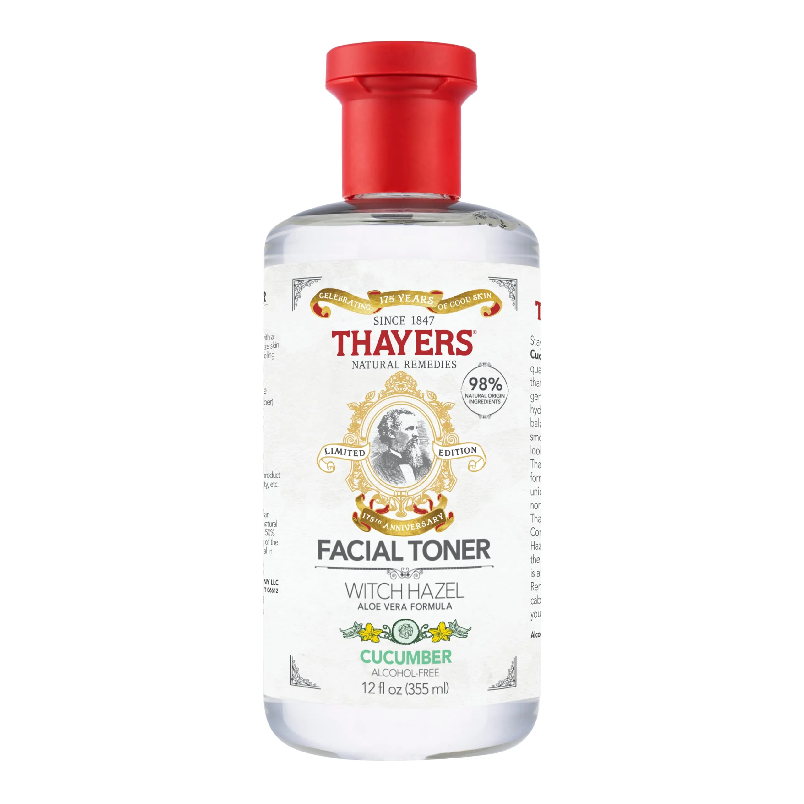 Thayers Alcohol-Free Facial Toner Witch Hazel - 12 oz