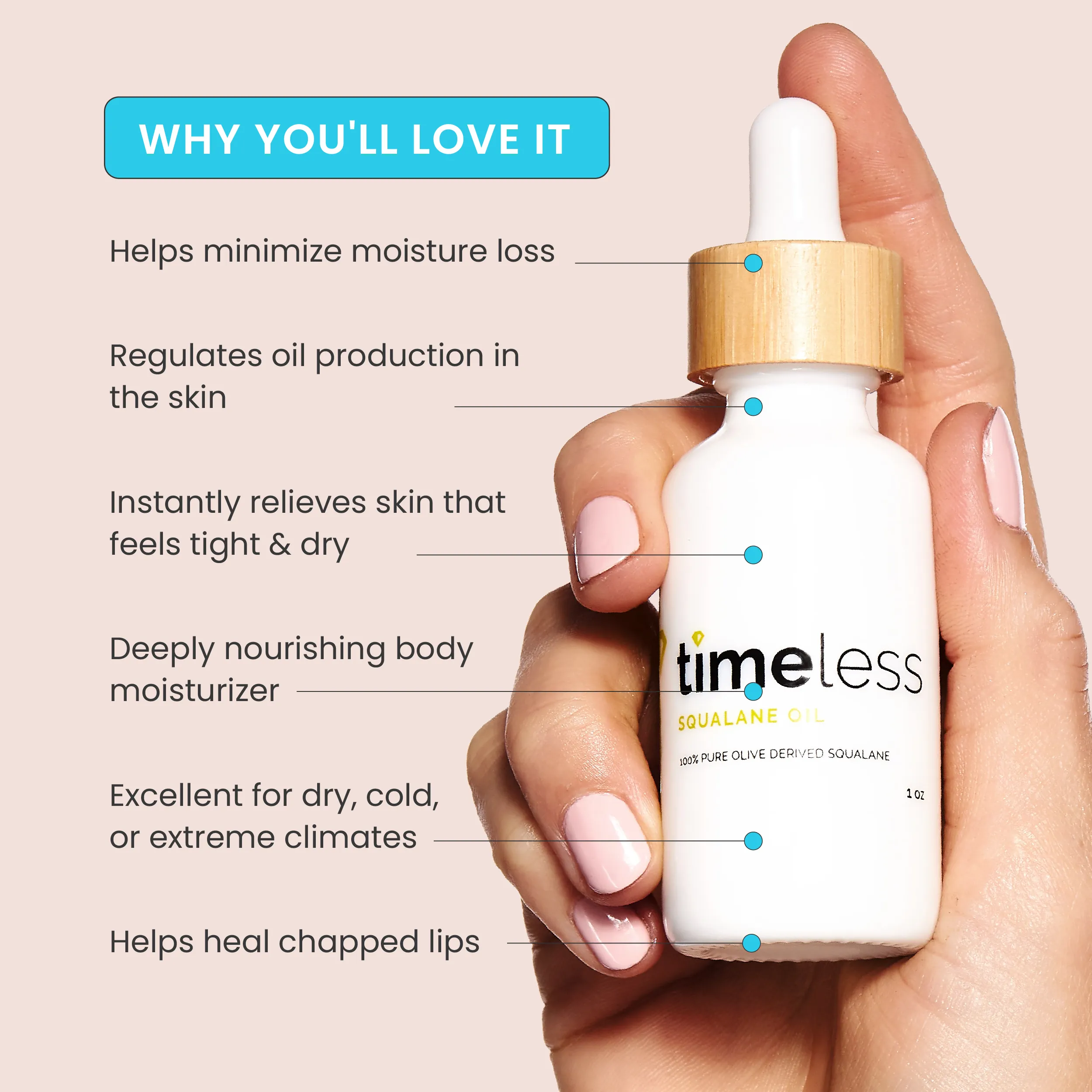 Timeless Squalane Oil 100% Pure W 30ml
