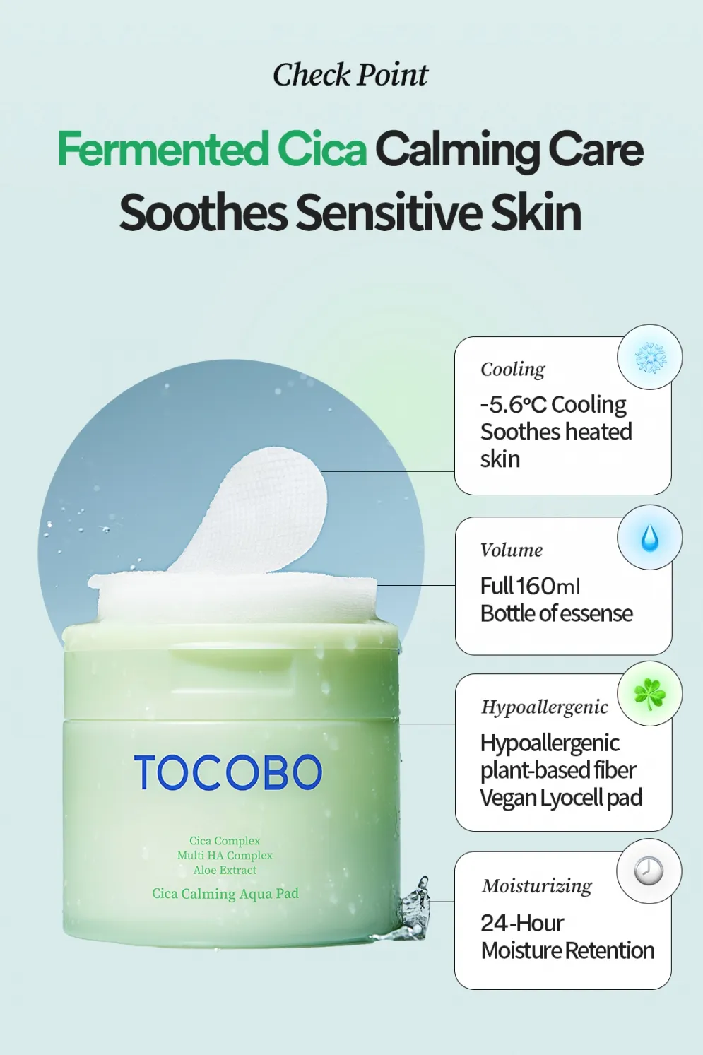 TOCOBO Cica Calming Aqua Pad