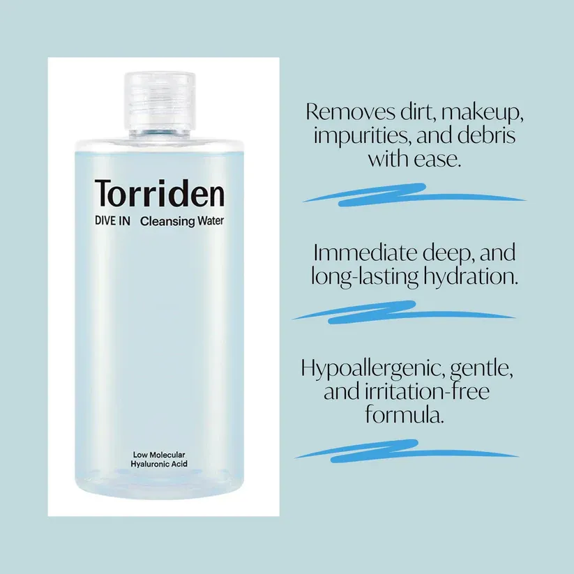 Torriden Dive-In Low Molecule Hyaluronic Acid Cleansing Water 400ml