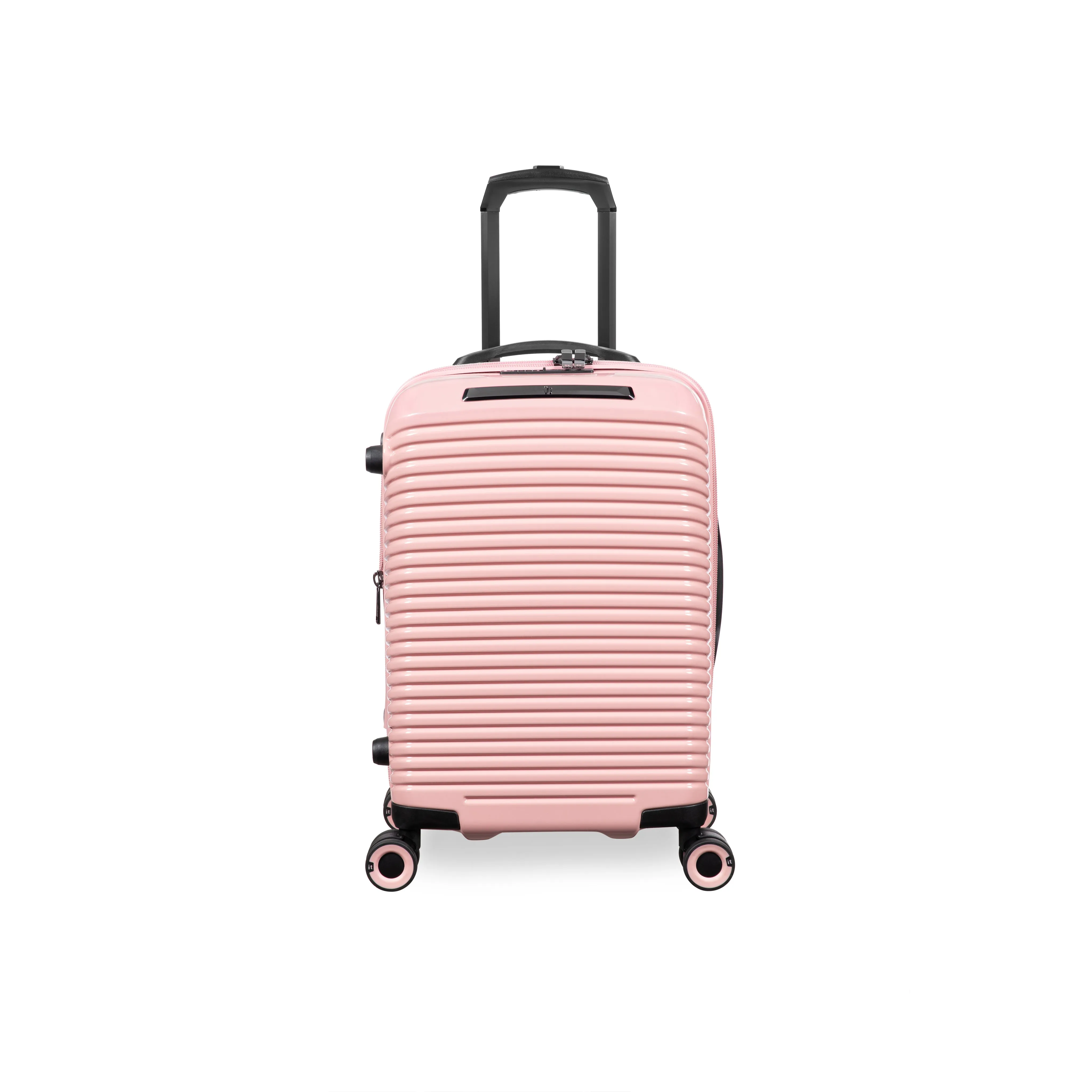 Traversed 21" Hardside Carry-On 8 Wheel Expandable Spinner (Metallic Rose Gold)