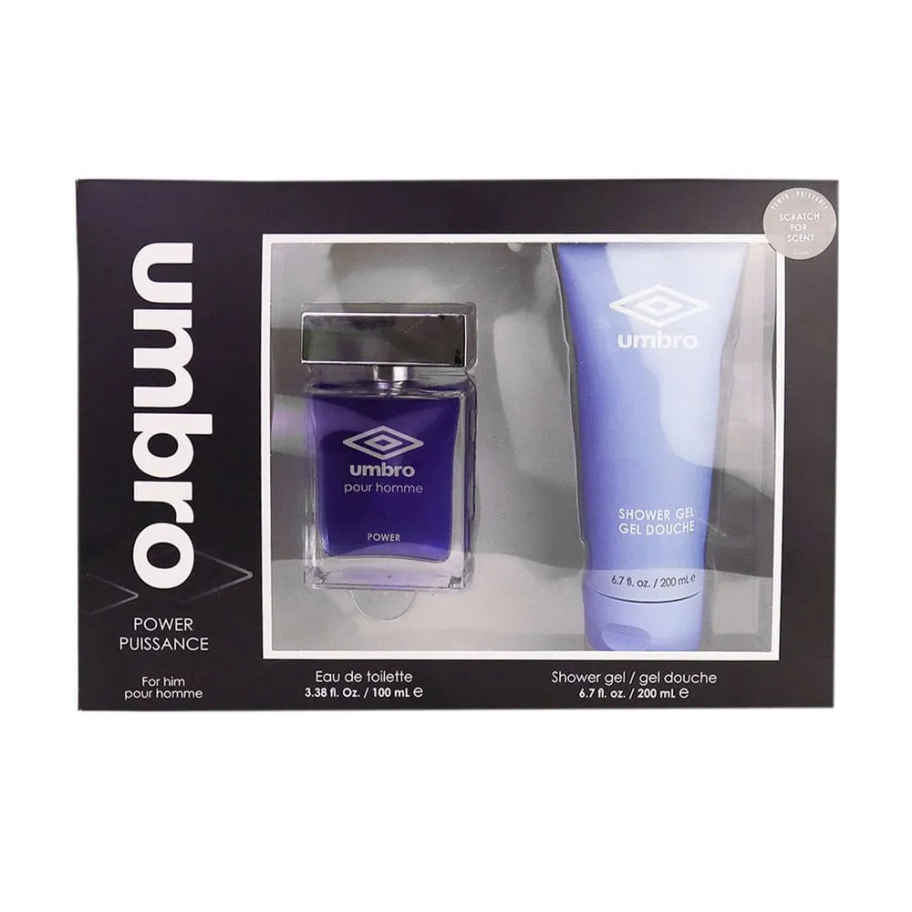 Umbro Eau De Toilette,Shower Gel Power Gift Set For Him