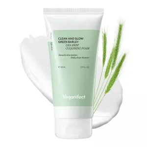 Veganifect Clean And Glow Green Barley Lha Deep Cleansing Foam