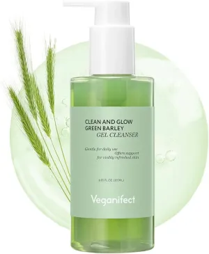 Veganifect Clean And Glow Green Wheat Gel Cleanser 205ml