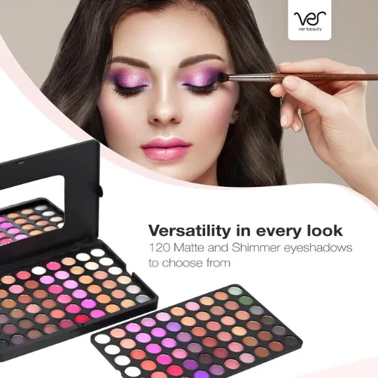 Ver Beauty 120-Matte & Shimmer Eye Shadow Palette- GLAMOUR ME