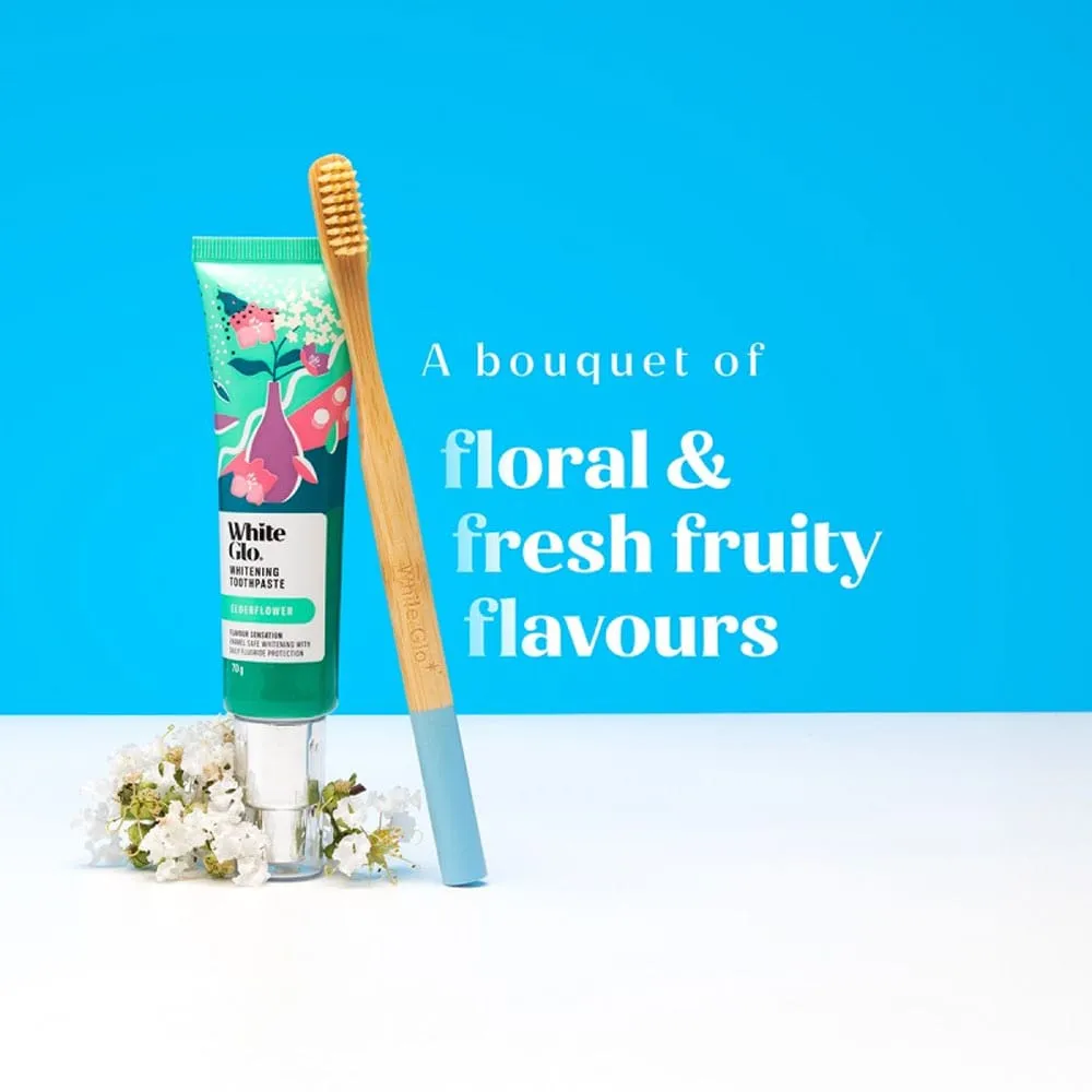 White Glo Elderflower Whitening Toothpaste 70g