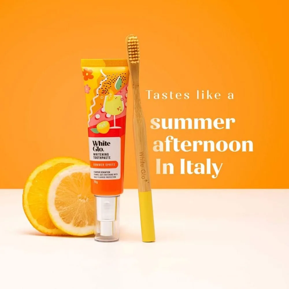White Glo Summer Spritz Whitening Toothpaste 70g