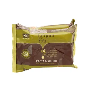 XBC Argan Oil Facial Wipes Twin Pack 2x25pk
